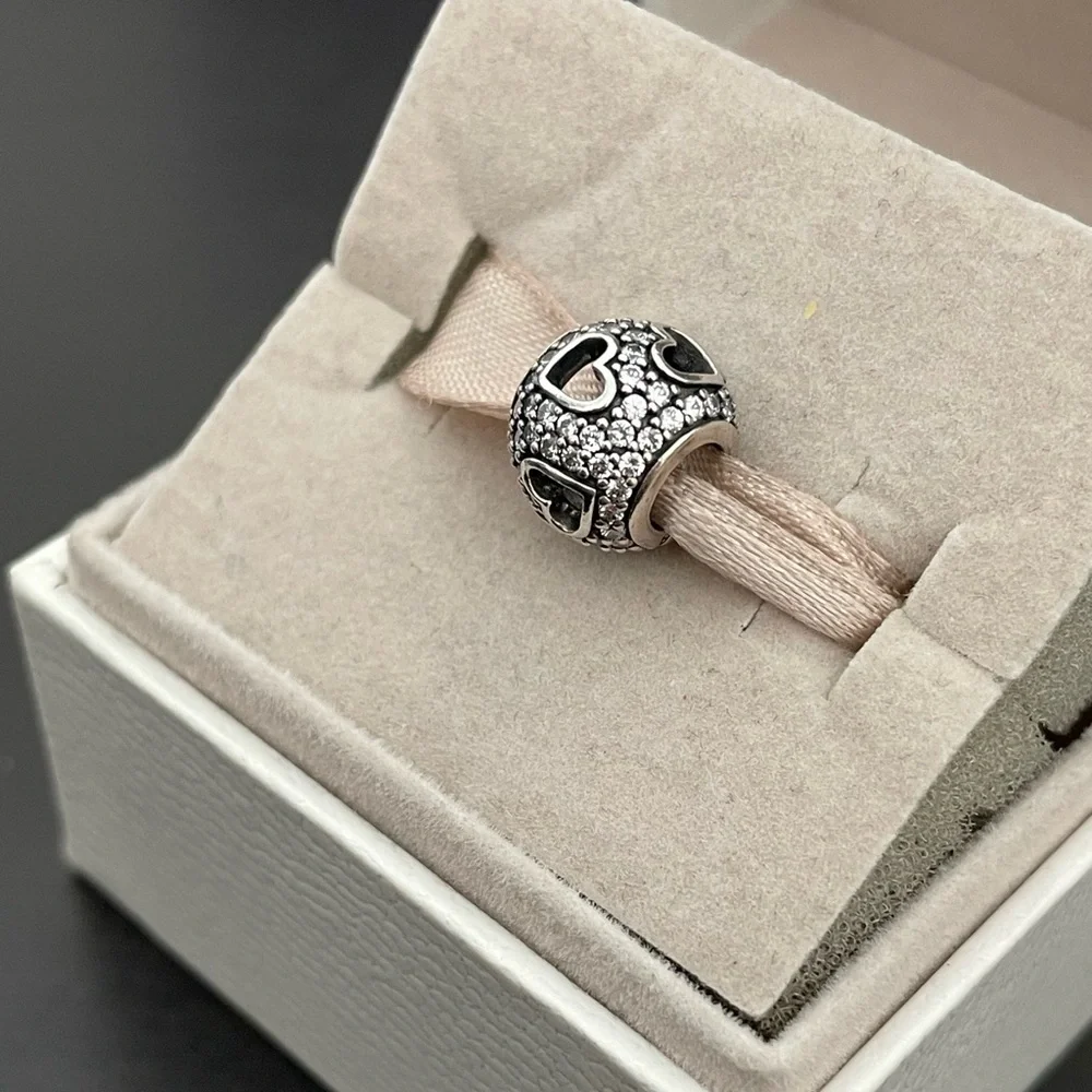 Pandora cz heart charm